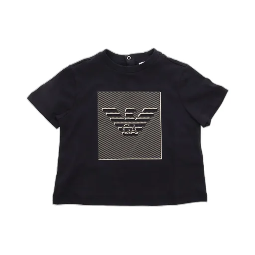 Emporio Armani Kids Logo Printed Crewneck T-Shirt