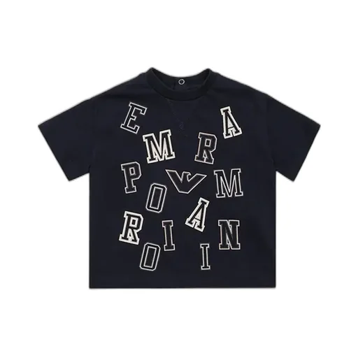 Emporio Armani Kids Logo Printed Crewneck T-Shirt