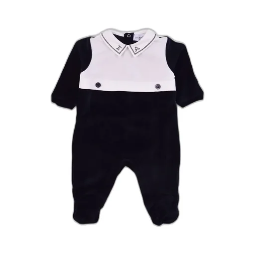 Emporio Armani Kids Logo Embroidered Long-Sleeved Romper