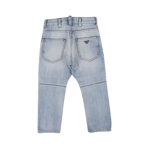 Emporio Armani Kids Logo Plaque Denim Jeans
