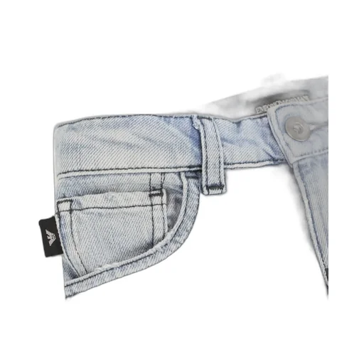 Emporio Armani Kids Logo Plaque Denim Jeans