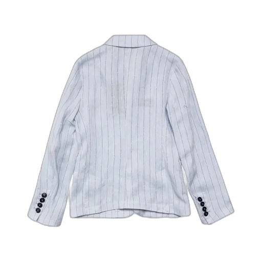 Emporio Armani Kids Striped Buttoned Jacket