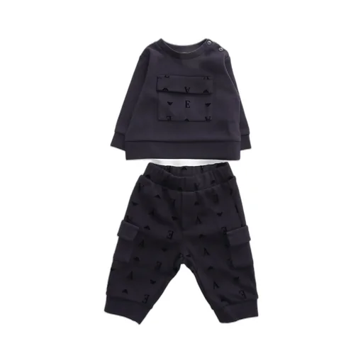 Emporio Armani Kids All-Over Logo Printed Tracksuit