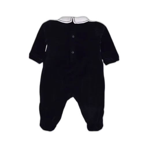 Emporio Armani Kids Logo Embroidered Long-Sleeved Romper