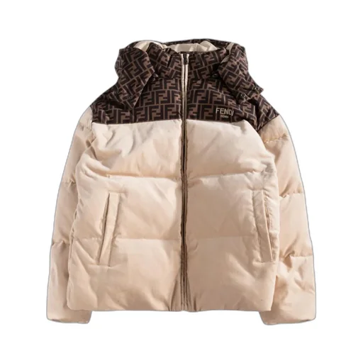 Fendi Kids Logo Printed Hooded Jacket