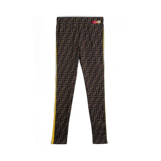 Fendi Kids Ff Printed Leggings