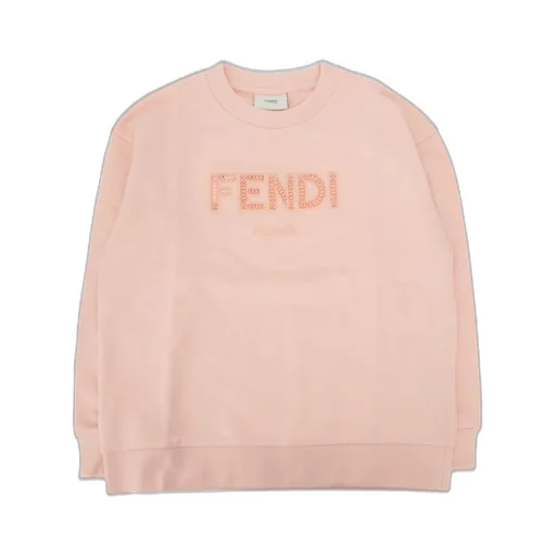 Fendi Kids Logo Embroidered Sweatshirt