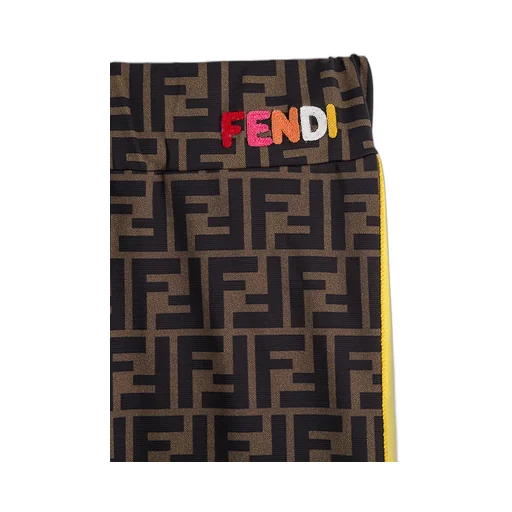 Fendi Kids Ff Printed Leggings