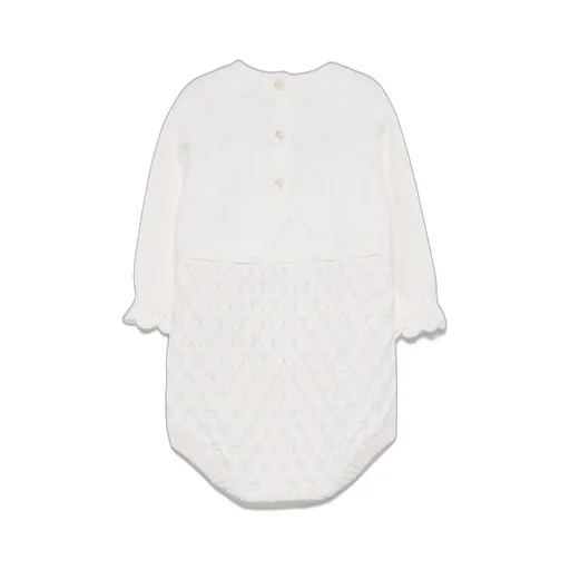 Fendi Kids Bow Knitted Jumpsuit