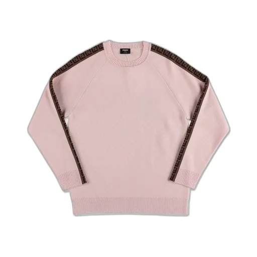 Fendi Kids Ff Motif Tape Knit Jumper