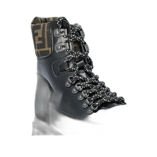 Fendi Kids Ff Logo Detailed Trekking Boots