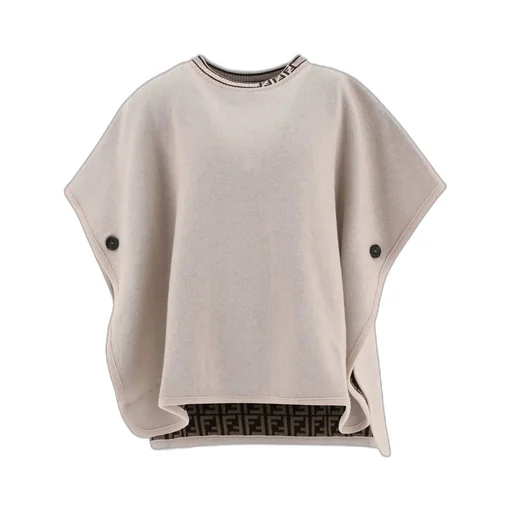Fendi Kids Monogram Motif Reversible Poncho