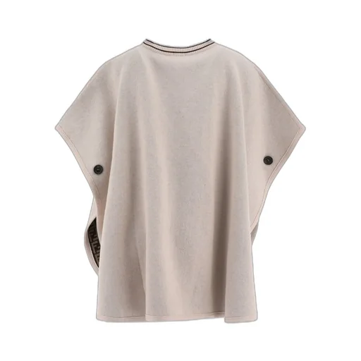 Fendi Kids Monogram Motif Reversible Poncho