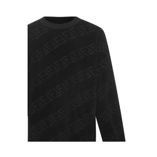 Fendi Kids Allover Ff Printed Crewneck Sweatshirt