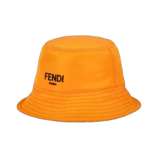 Fendi Kids Logo Detailed Bucket Hat