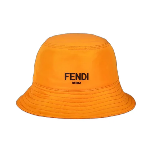 Fendi Kids Logo Detailed Bucket Hat