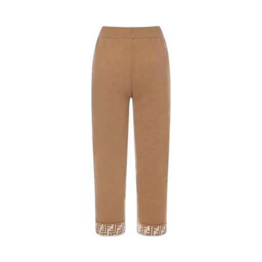 Fendi Kids Ff Logo High-Waisted Trousers