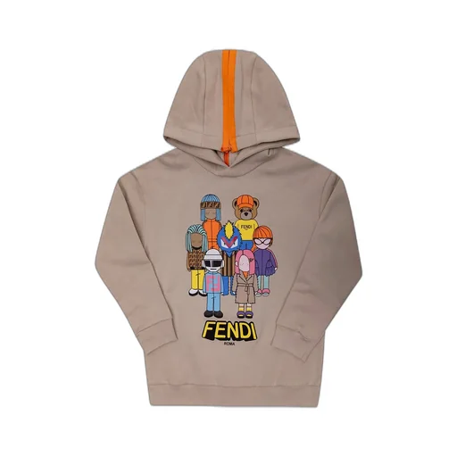 Fendi Kids Logo Printed Hoodie