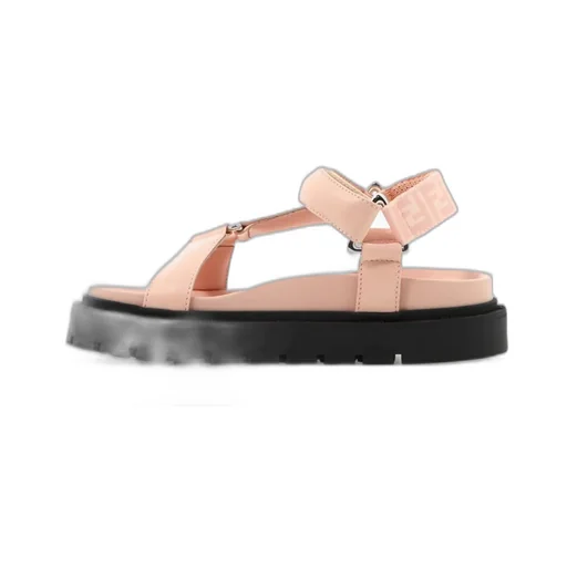 Fendi Kids Logo Detailed Slingback Sandals