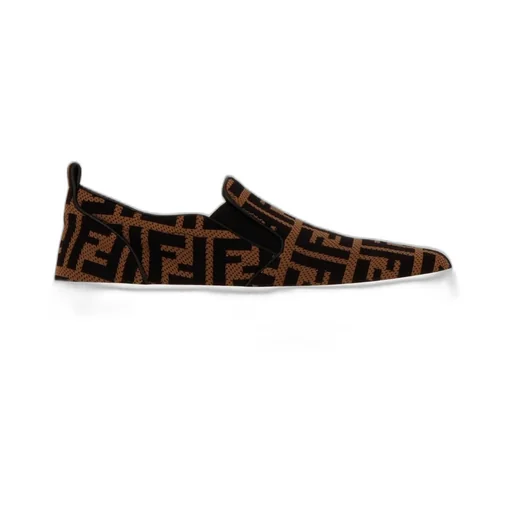 Fendi Kids Ff Motif Slip-On Sneakers
