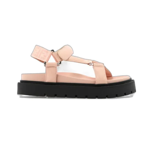 Fendi Kids Logo Detailed Slingback Sandals