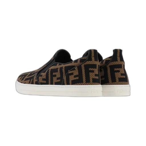 Fendi Kids Ff Motif Slip-On Sneakers