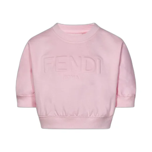 Fendi Kids 3D Logo Crewneck Sweatshirt
