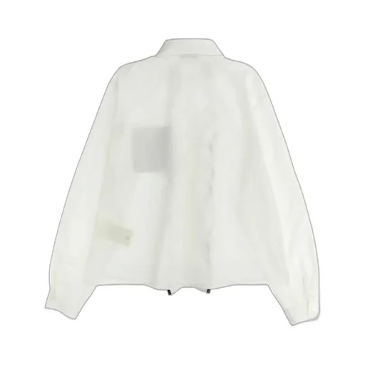 Fendi Kids Ff Jacquard Ruffled Poplin Shirt