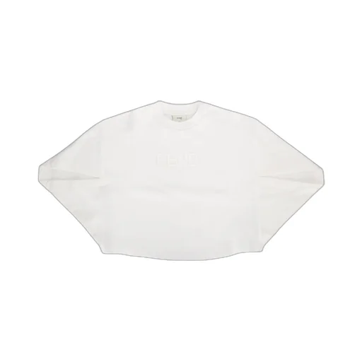 Fendi Kids Logo-Embroidered Crewneck Cape Sweatshirt