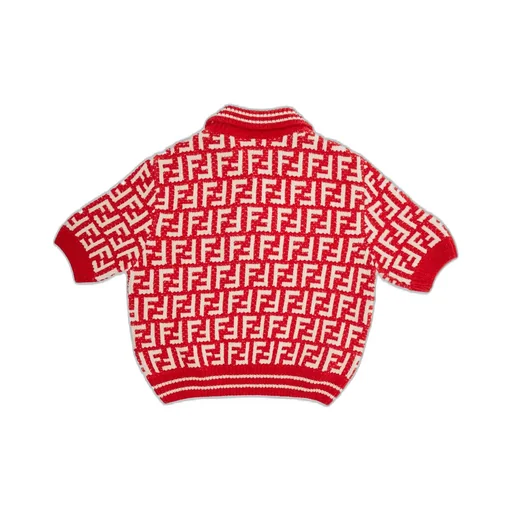Fendi Kids All-Over Ff Motif Intarsia Jumper