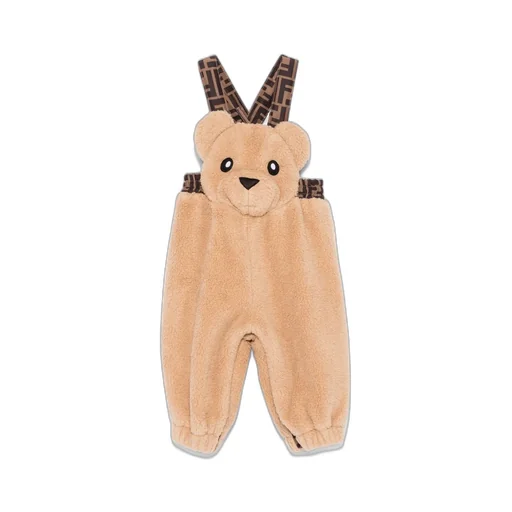 Fendi Kids Bear Overalls Suit