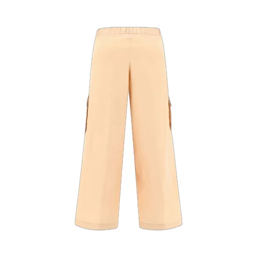 Fendi Kids Logo Patch Wide-Leg Cargo Trousers