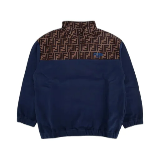 Fendi Kids Ff-Motif High-Neck Sweatshirt