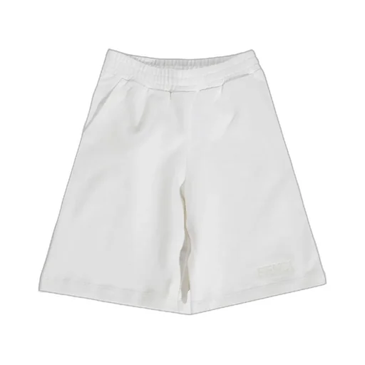 Fendi Kids Logo Detailed Bermuda Shorts