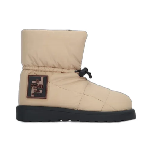 Fendi Kids Logo Patch Boots
