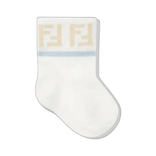 Fendi Kids Logo Intarsia Set Of Socks