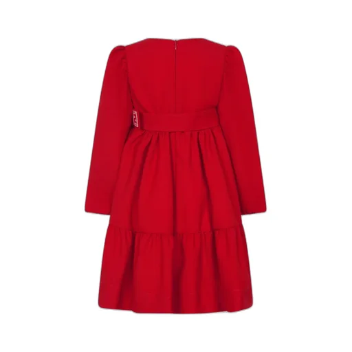 Fendi Kids Long-Sleeved Belted Dress
