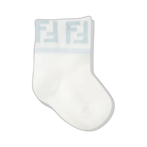 Fendi Kids Logo Intarsia Set Of Socks