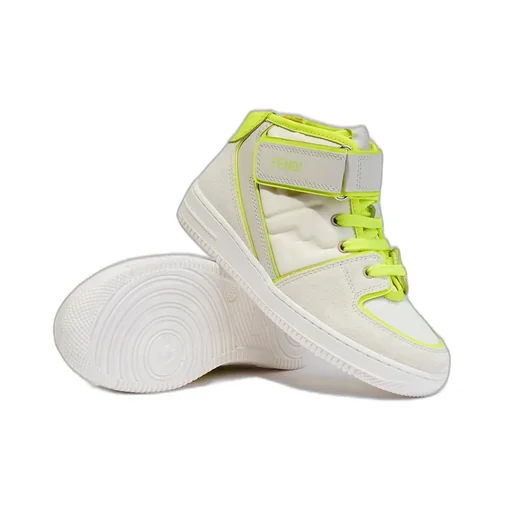 Fendi Kids Panelled High-Toe Sneakers