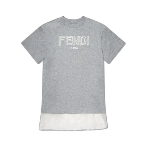 Fendi Kids Short-Sleeved Crewneck Dress
