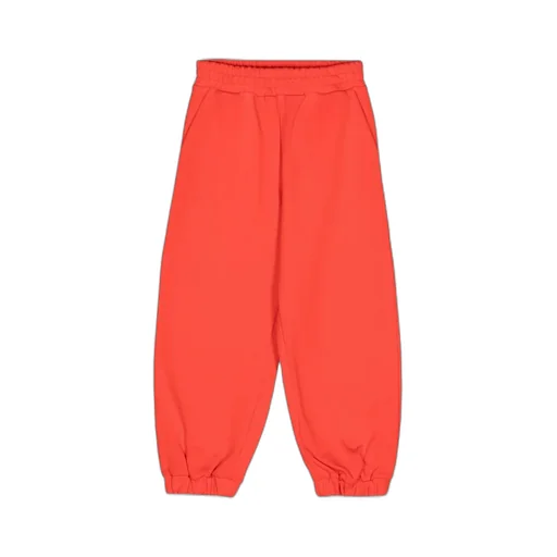 Fendi Kids Logo Embroidered Straight Leg Trousers