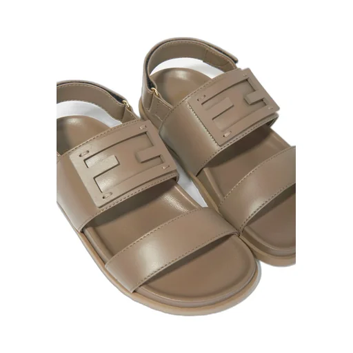 Fendi Kids Ff Logo Sandals