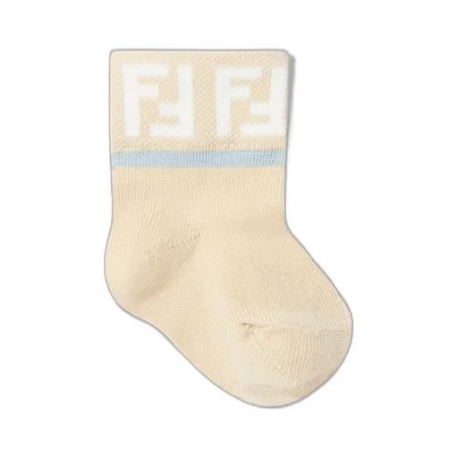 Fendi Kids Logo Intarsia Set Of Socks