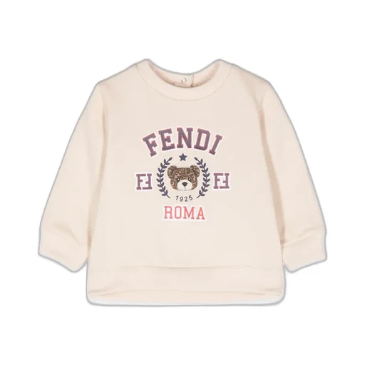 Fendi Kids Logo-Printed Crewneck Sweatshirt