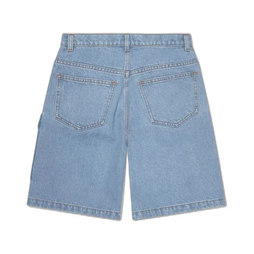 Fendi Kids Logo-Embroidered Denim Shorts