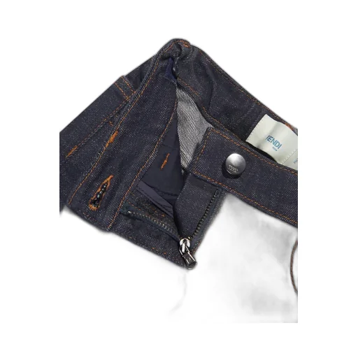 Fendi Kids Logo-Embroidered Denim Jeans
