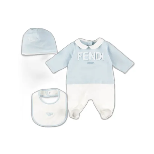 Fendi Kids Fendi Roma Terry Embroidered Baby Kit