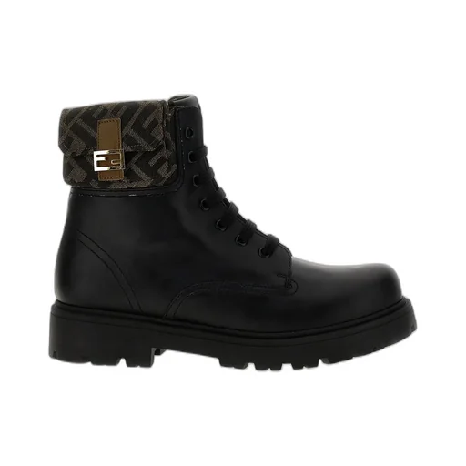 Fendi Kids Junior Biker Ankle Boots