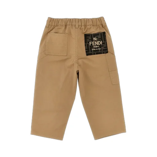 Fendi Kids Logo Patch Pants