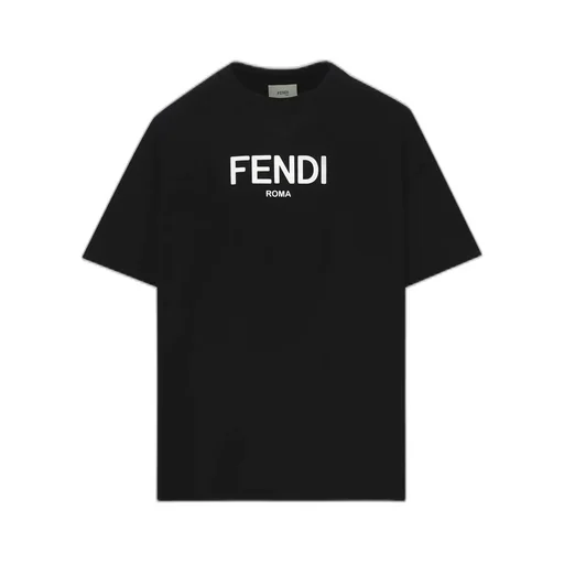 Fendi Kids Logo Printed Crewneck T-Shirt